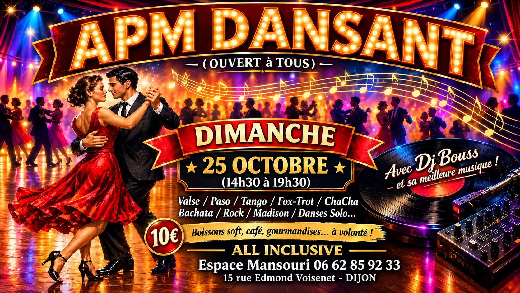 "THE DANSANT" (DIJON) animé par DJ Bouss !