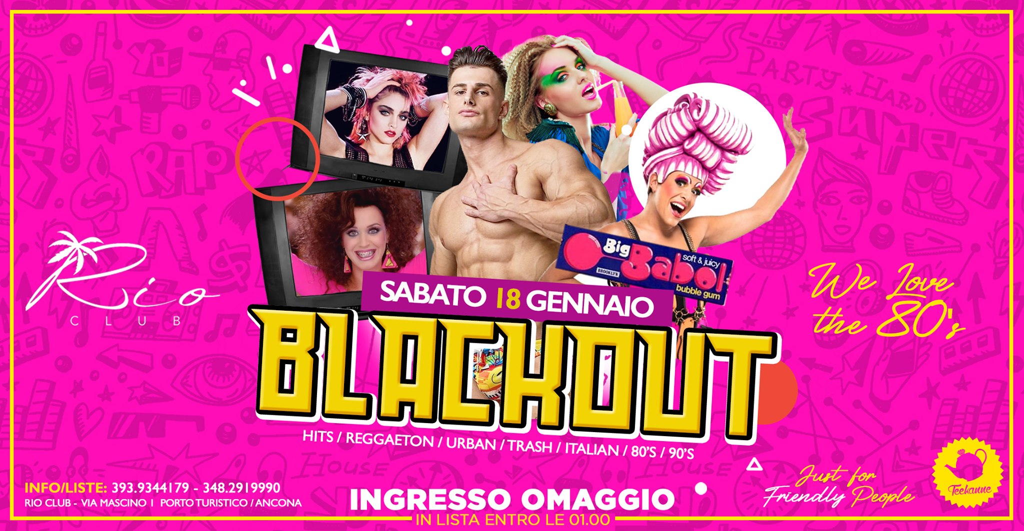 Sab 18Gen - Blackout Teekanne - Ingresso Omaggio