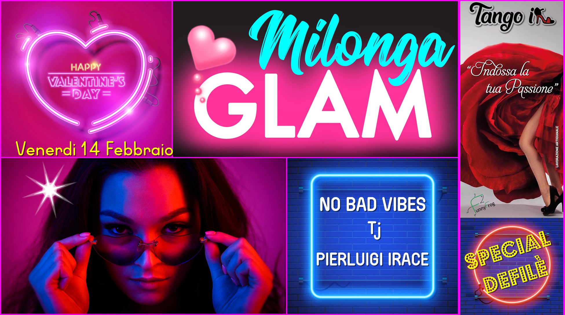 Milonga GLAM - Special San Valentino - Venerdi 14 Febbraio