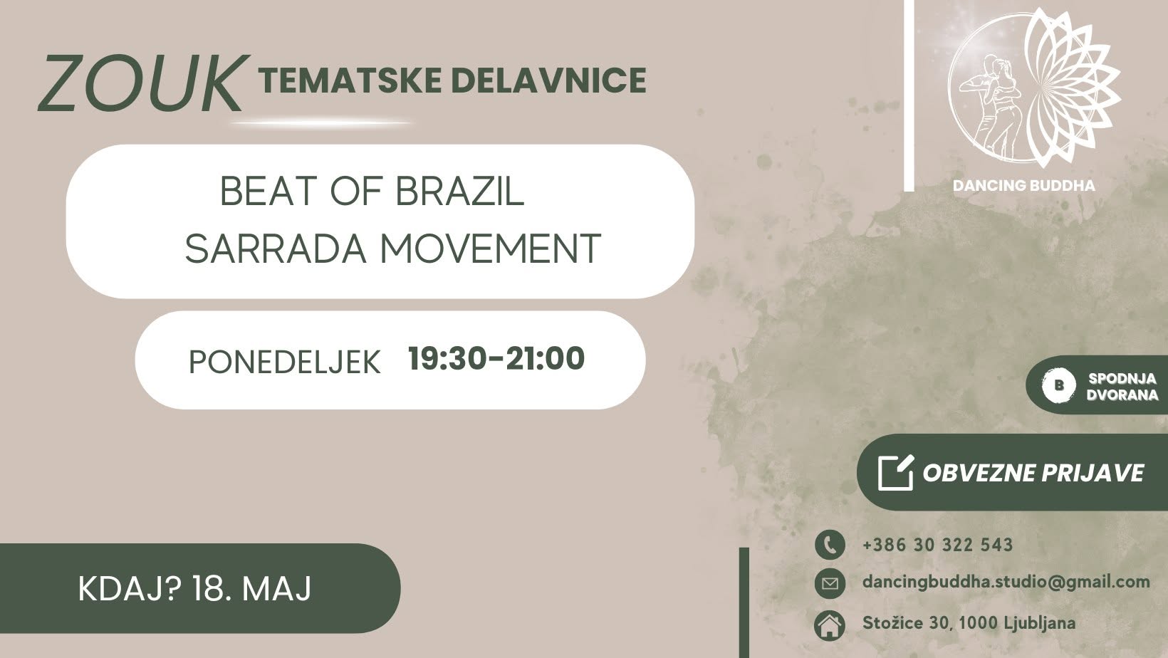 ZOUK TEMATSKE DELAVNICE: SARRADA MOVEMENT