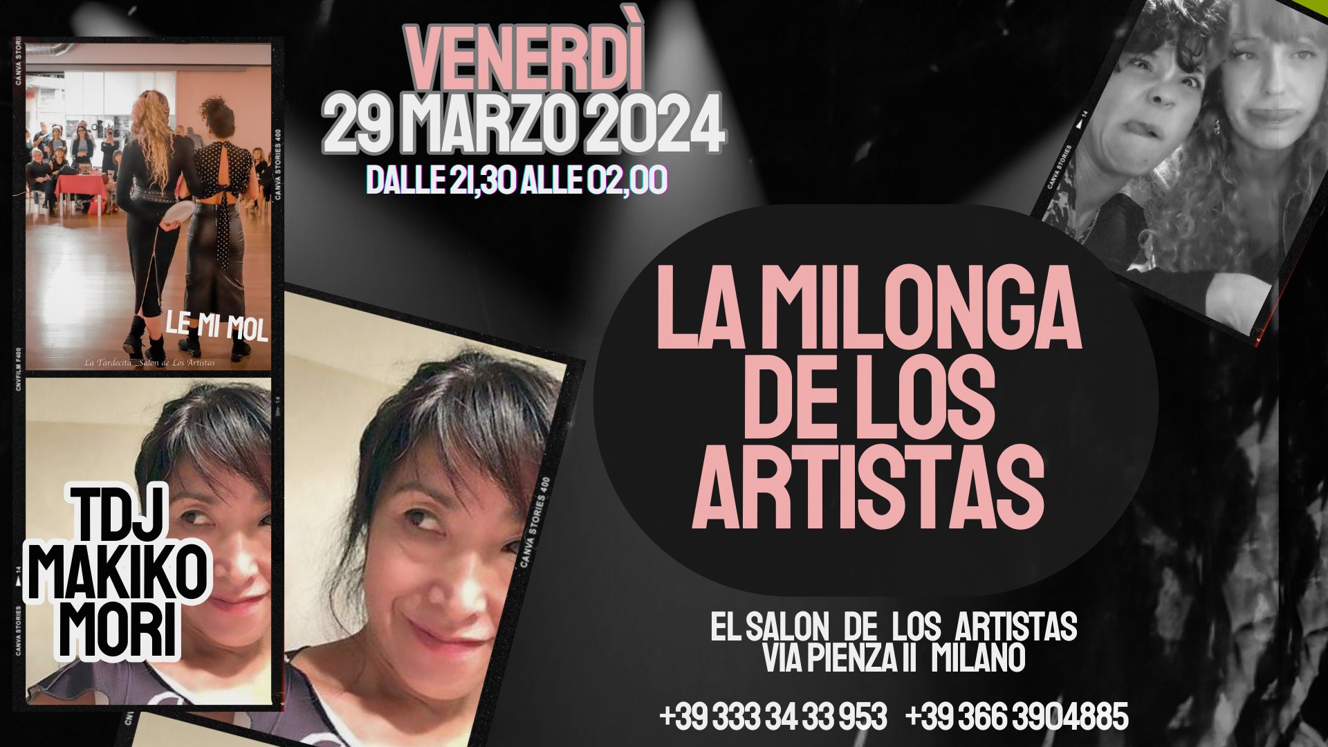 29 MARZO milonga de los artistas tdj MAKIKO MORI