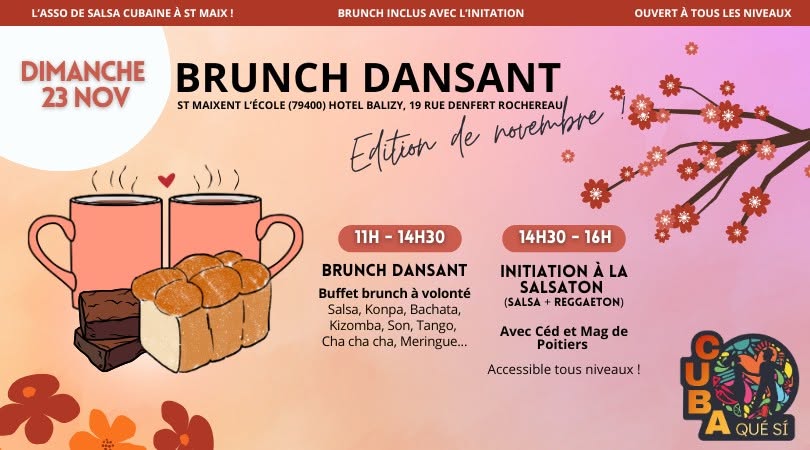 Brunch dansant à St Maix : édition de novembre !