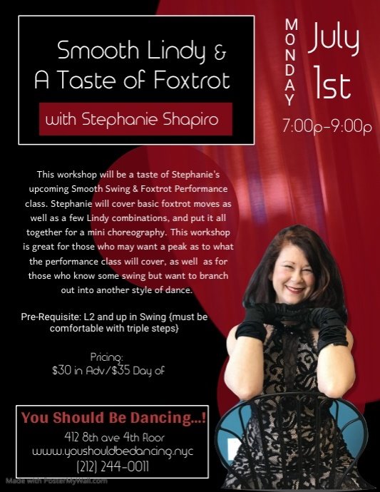 Smooth Swing & A Taste of Foxtrot with Stephanie Shapiro