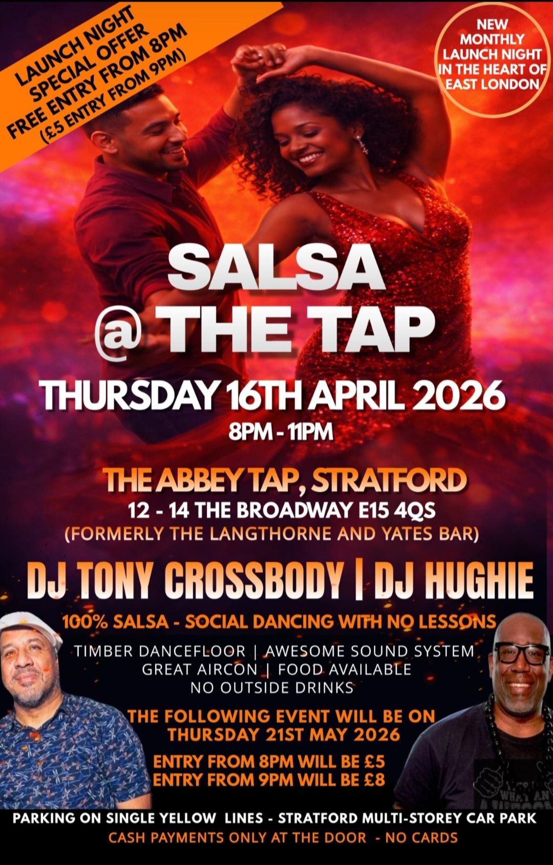 Salsa Social @ The Tap - Stratford Broadway