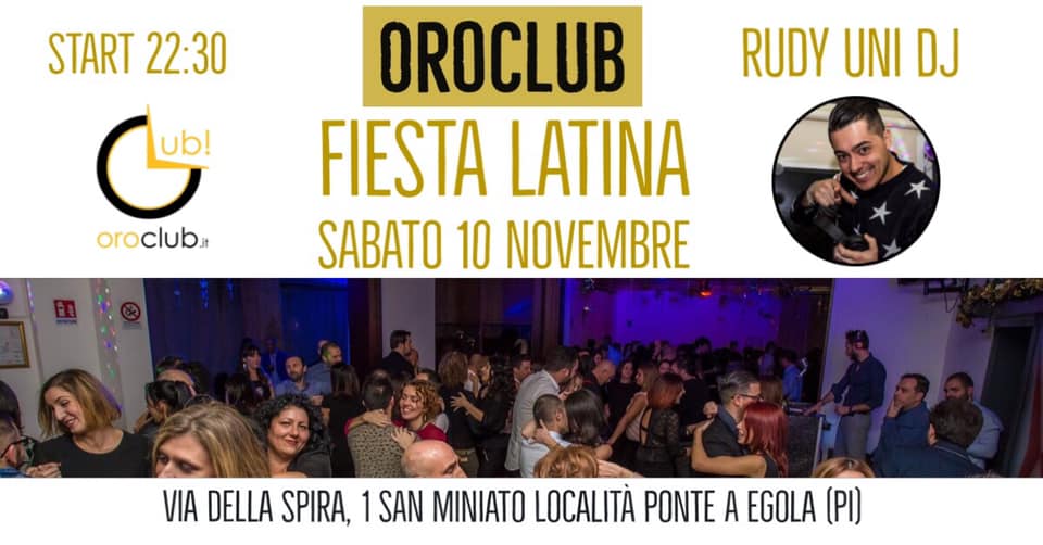 *Sabato 10 Novembre* FIESTA LATINA