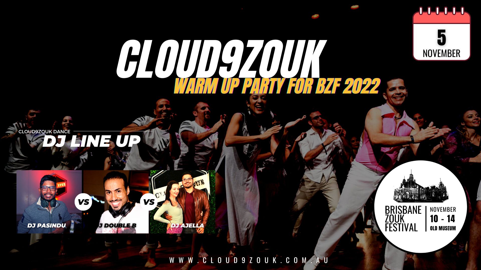 Warm Up Party for Brisbane Zouk Festival 2022