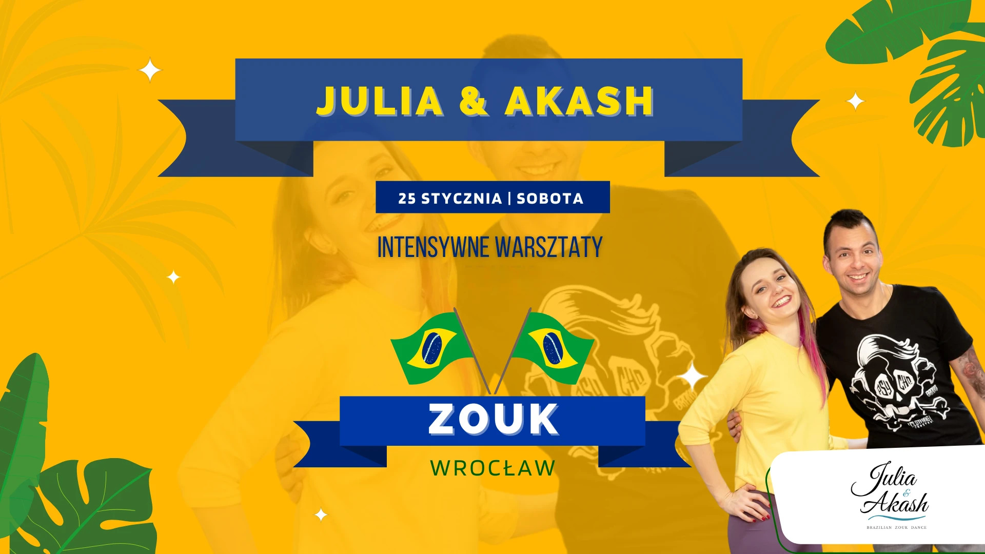 Zouk - Julia & Akash - intensywne warsztaty :)