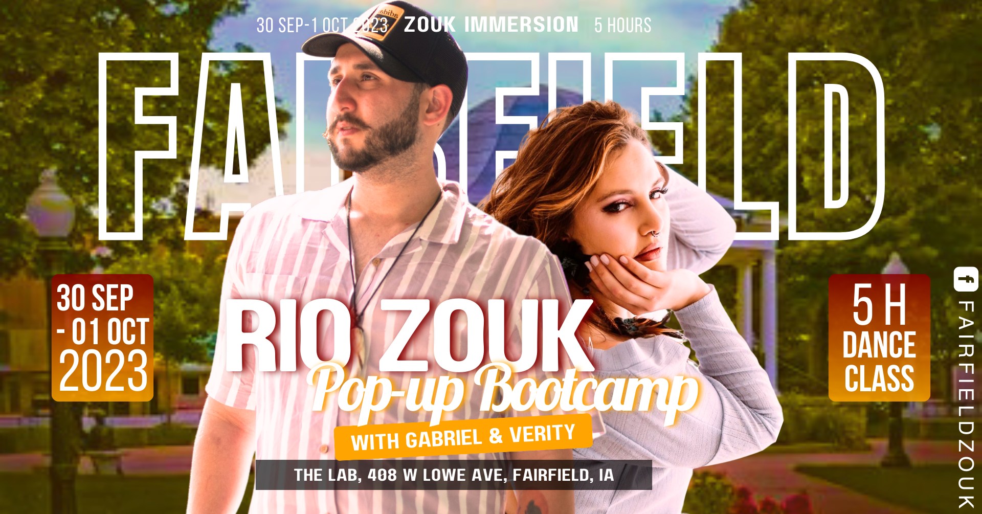 Rio Zouk Pop-up Bootcamp in Fairfield