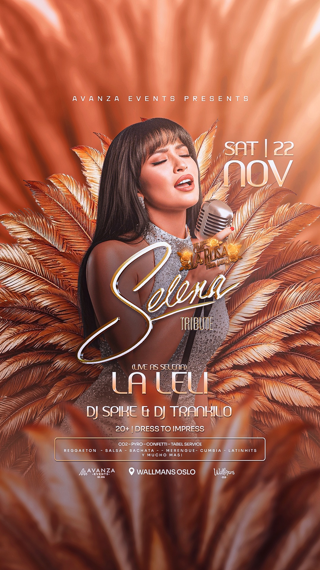 CLUB LA ROSA ✘ SELENA TRIBUTE ✘ WALLMANS OSLO ✘