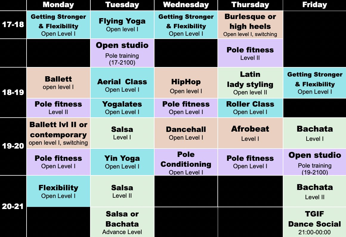 (Free week) The dancing days of DanceLab +30classes