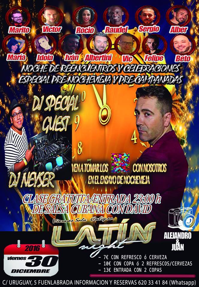 Ultima Latin Night 2016 Sala Calipso 30 12 2016