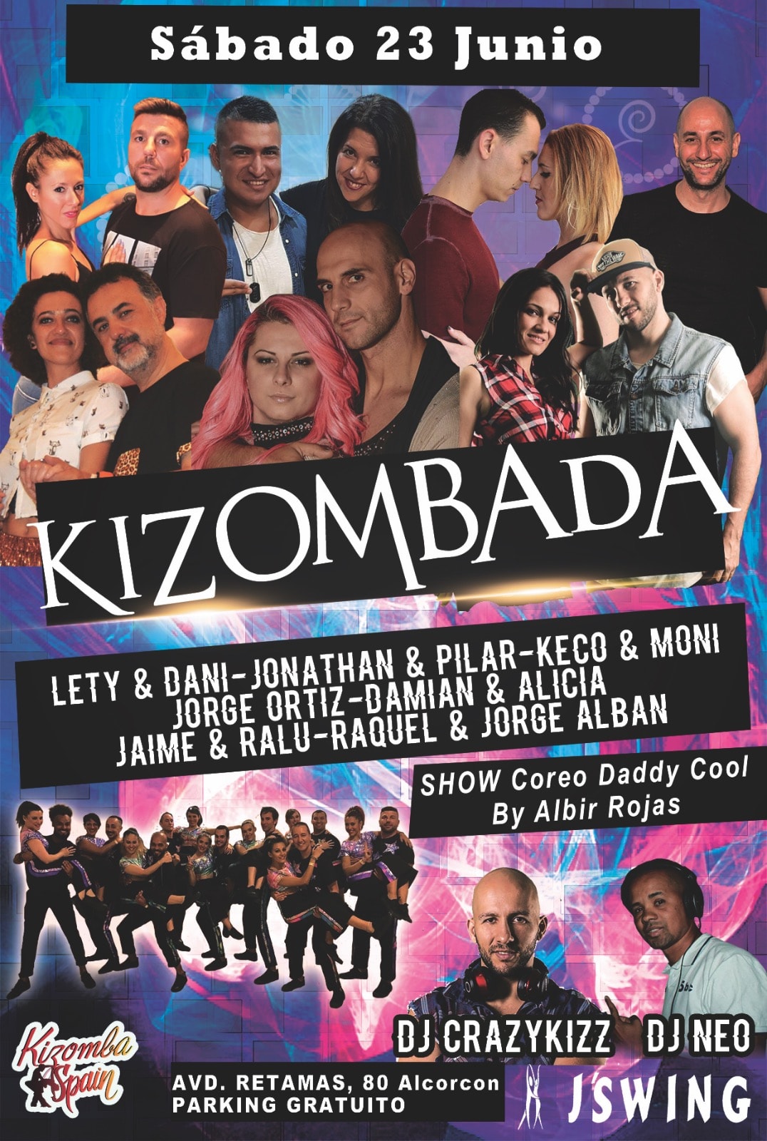 Kizombada - 23 Junio 2018 J´Swing - (Evento Oficial)