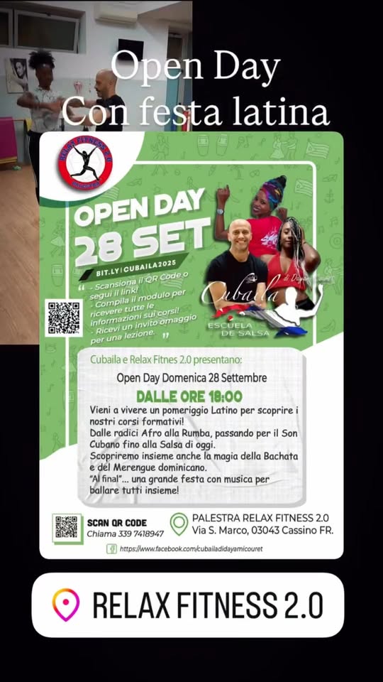 OPEN DAY CUBAILA Y RELAX FITNESS 2.0