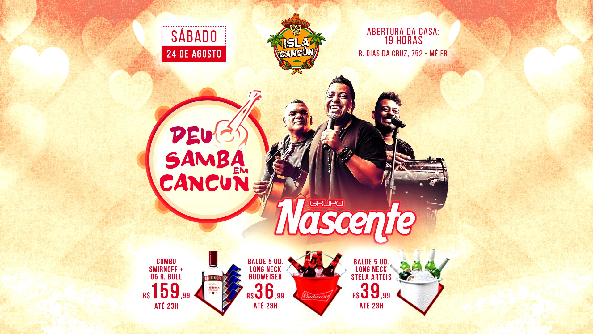 Deu Samba em Cancún - Grupo Nascente @Isla Cancún