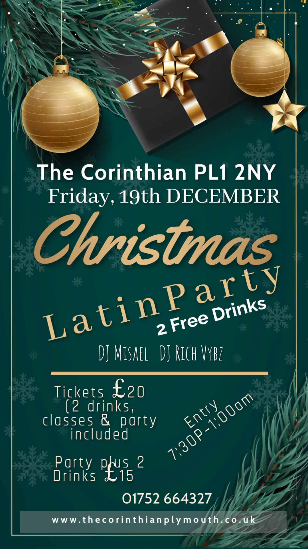 Christmas Latin Party Friday 19th December!