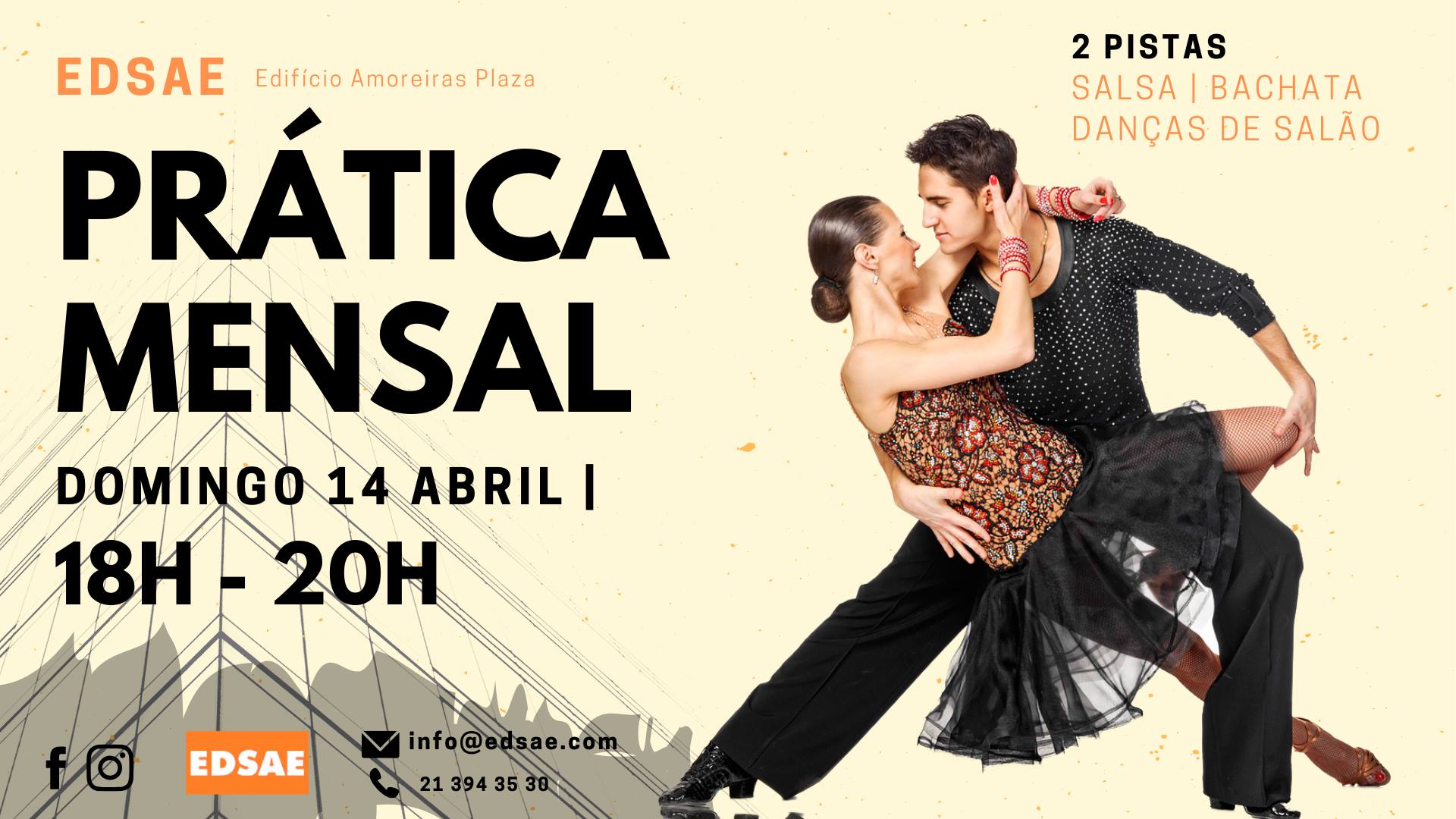 ✺ EDSAE Prática Mensal ✺ 14 Abril 18H ✺ Danças Sociais