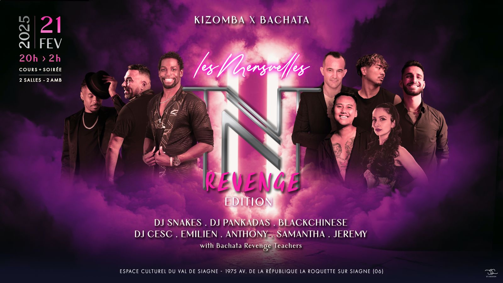 LA MENSUELLE TNT 21.02 - SPECIAL REVENGE : Kizomba vs Bachata - 2 salles 2 ambiances