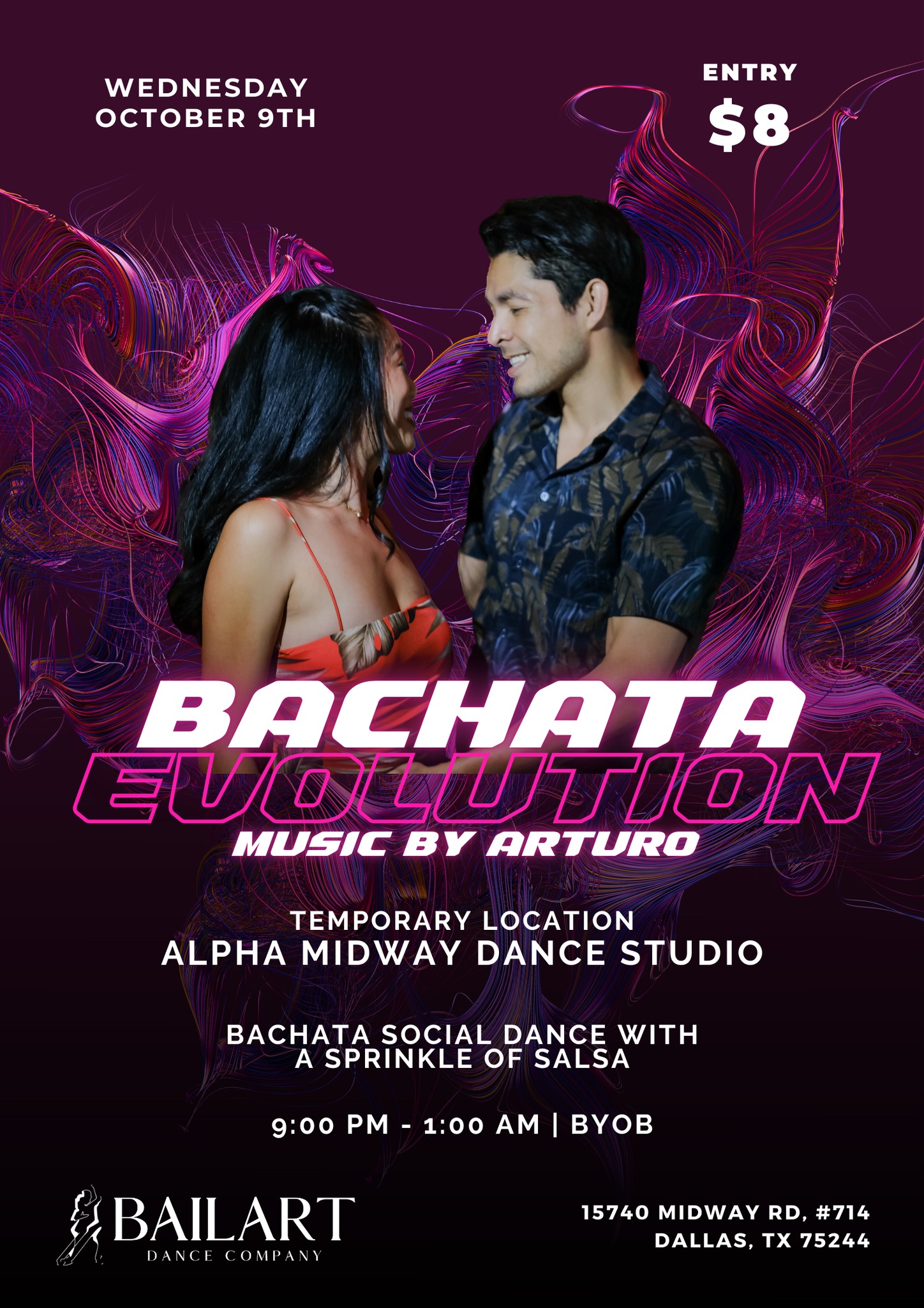 BACHATA EVOLUTION - NEW LOCATION @ Alpha Midway