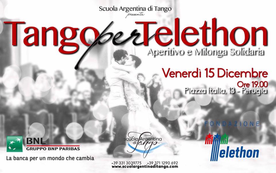 Tango per Telethon - Aperitivo e Milonga Solidaria