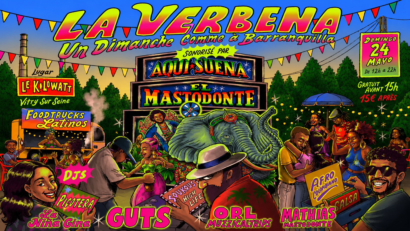 LA VERBENA (GUTS DJ SET + EL MASTODONTE + LA NINA GINA..)