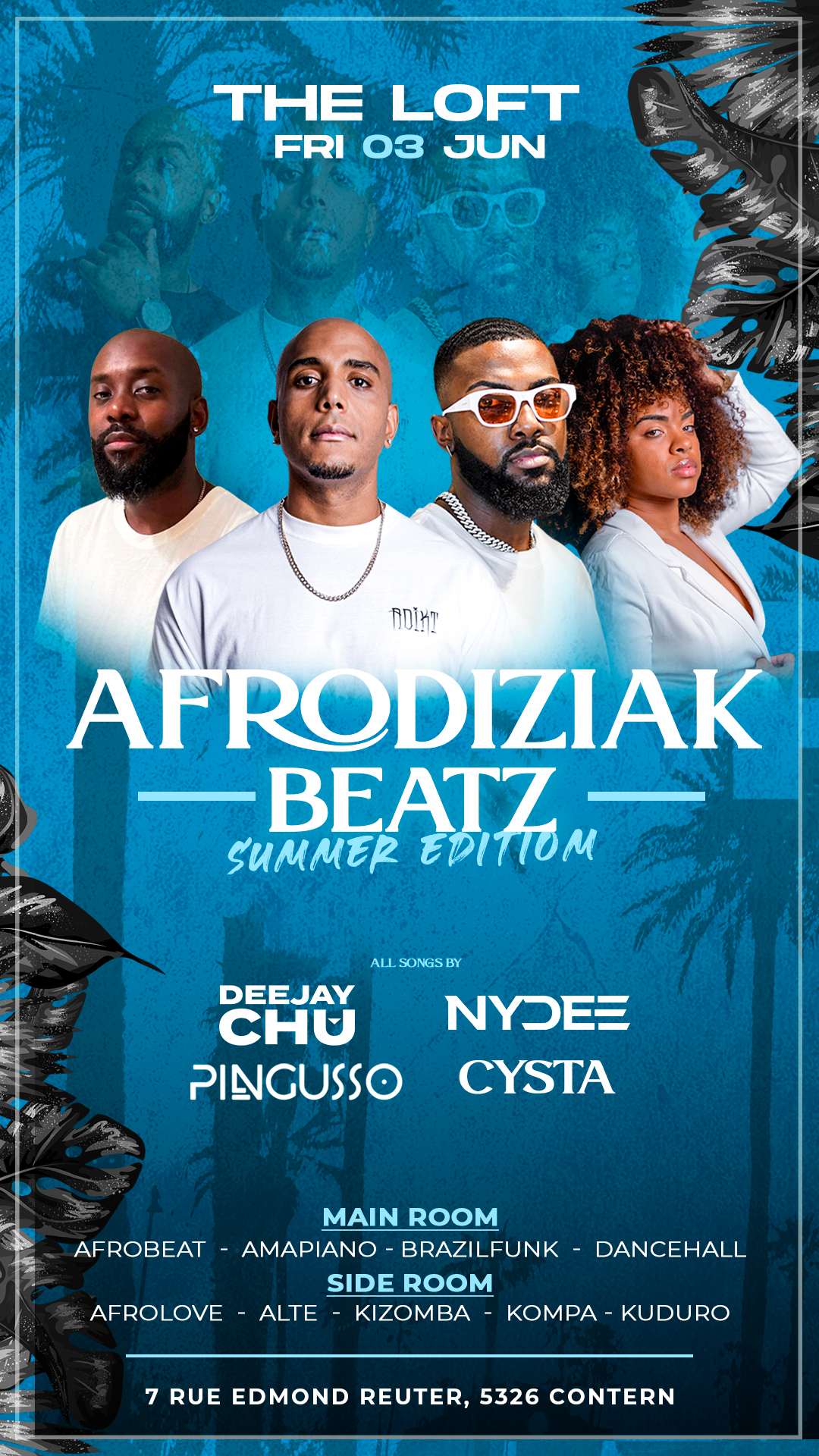 AFRODIZIAK BEATZ Summer Edition Friday 3 June @The Loft club