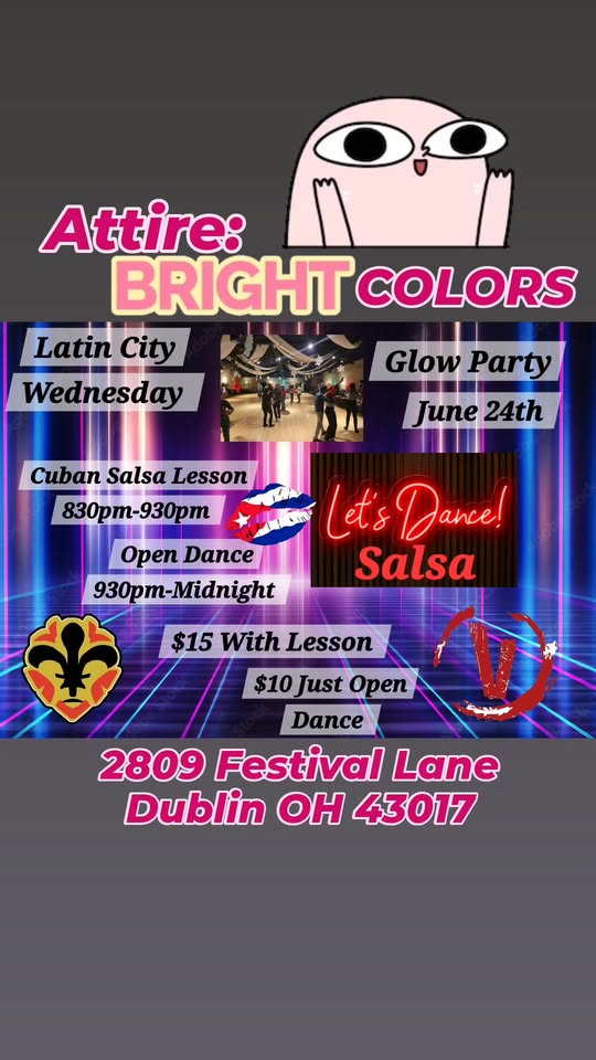 Latin City Wednesday - Annual Glow Party