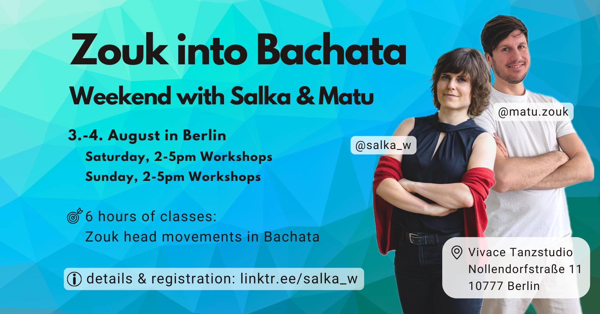 Zouk into Bachata Weekend with Salka & Matu in Berlin