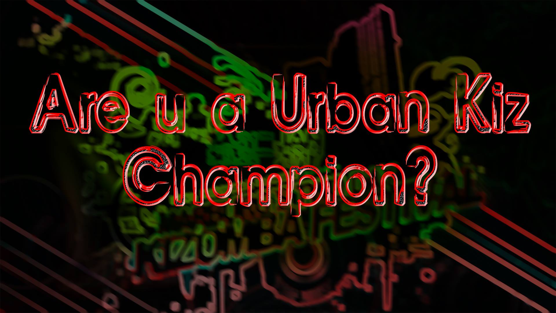 Urban Kiz Jack And Jill Championship
