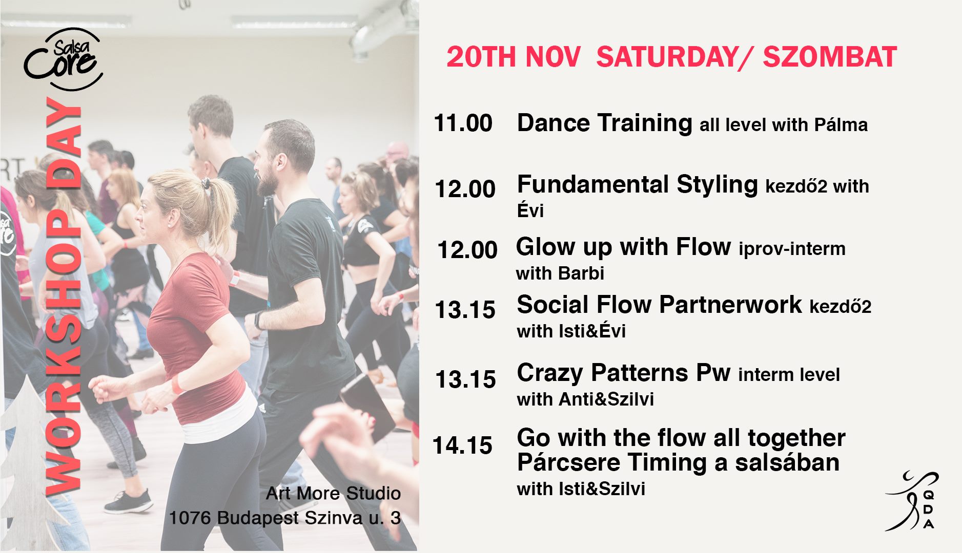 Salsa Core Workshop Day Saturday Szombat