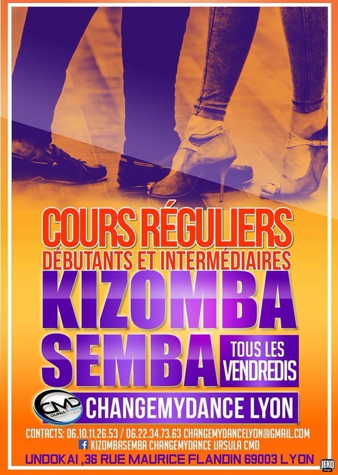 ⊹★⊹ COURS DE KIZOMBA VENDREDI 13 MARS LA TEAM CHANGEMYDANCE UNDOKAI Lyon⊹★⊹