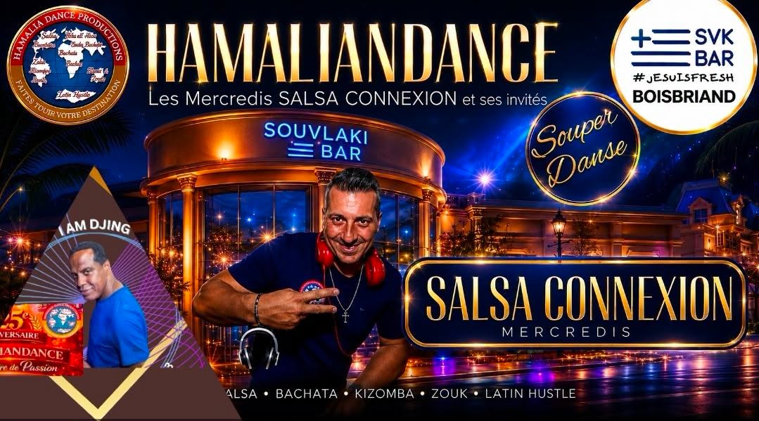 Les Mercredis SALSA CONNEXION AVEC HamalianDance Souvlaki bar boisbriand