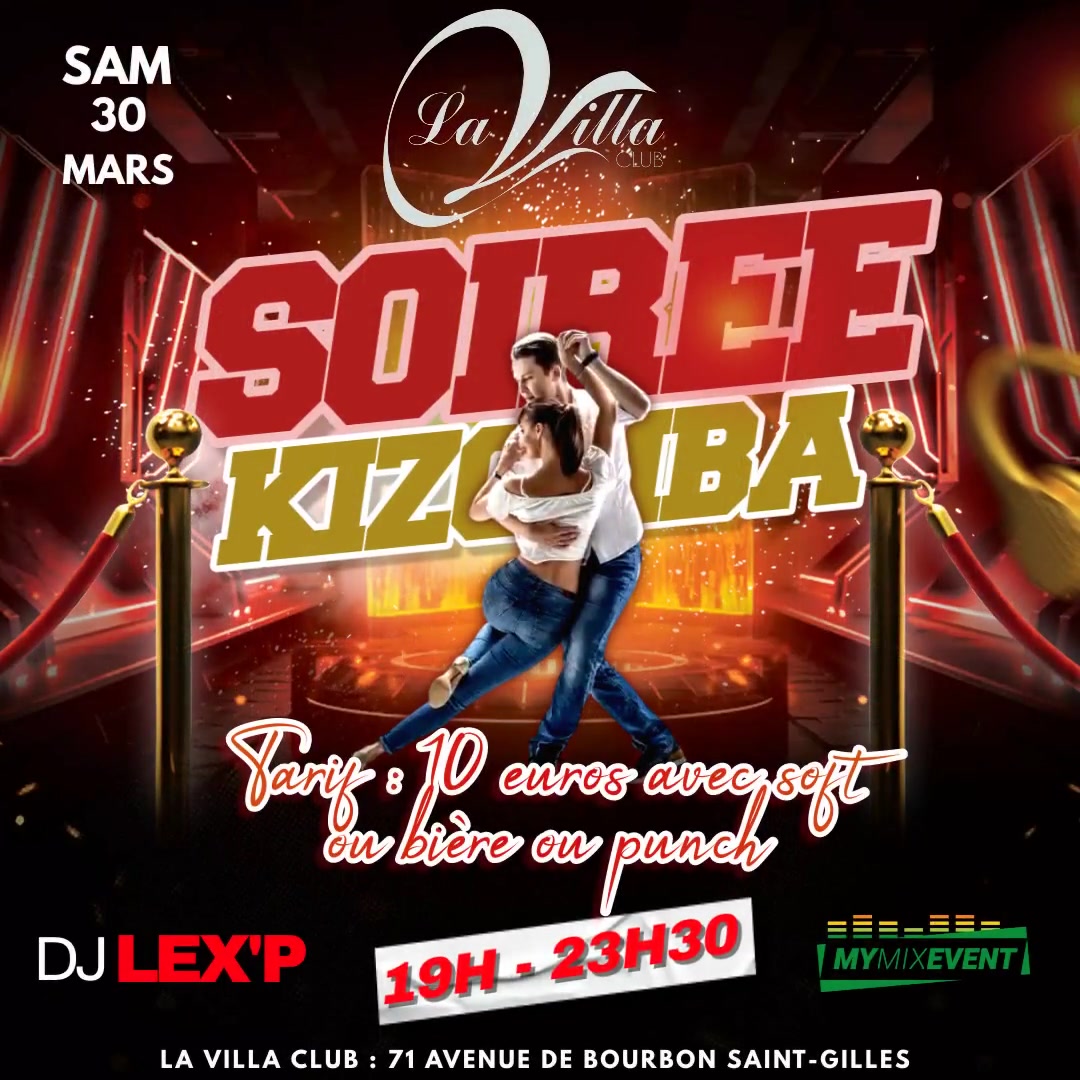 🌟🌟SOIREE "MYMIX EVENT"🌟🌟 SAM 30 MARS À LA VILLA CLUB DE 19H À 23H30