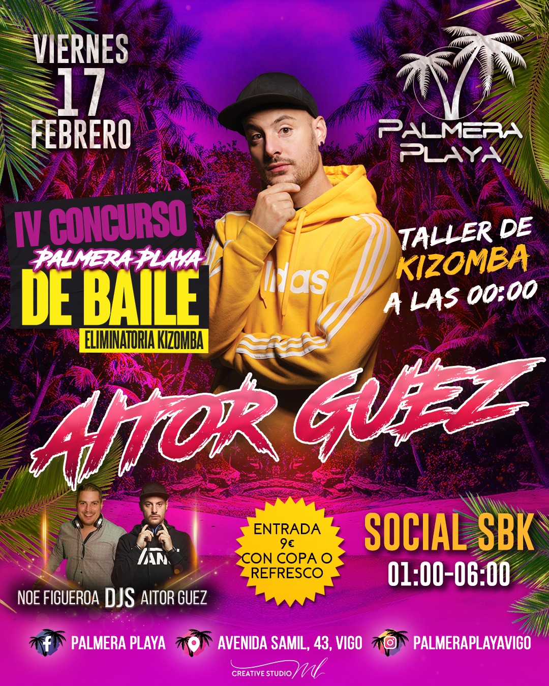 Taller de Kizomba Fusión con Aitor Guez y eliminatoria de Kizomba!🌴