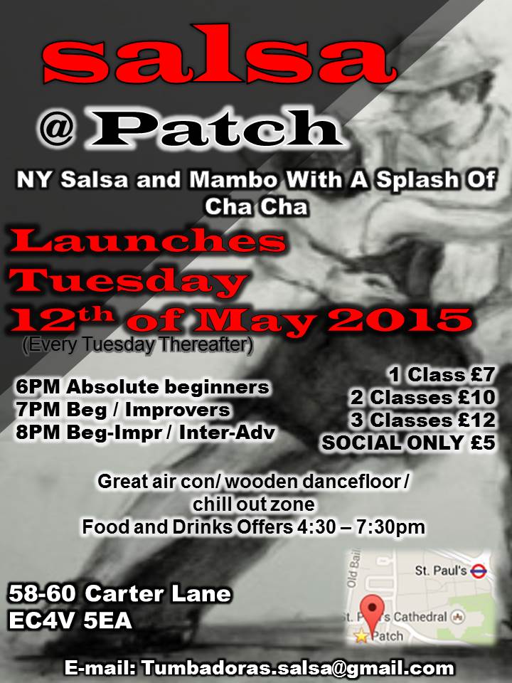 TUESDAY SALSA @ PATCH ST PAULS LONDON EC4