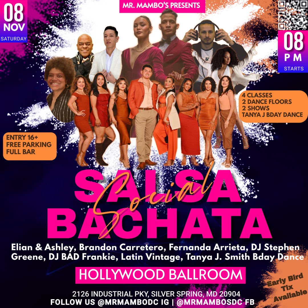 Mr. Mambo's Presents Elian & Ashley w 2 specialty workshops & show