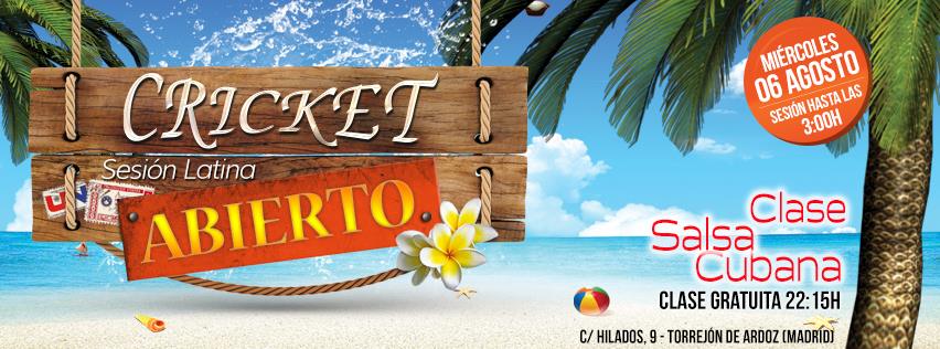 CRICKET en Agosto Salseamos