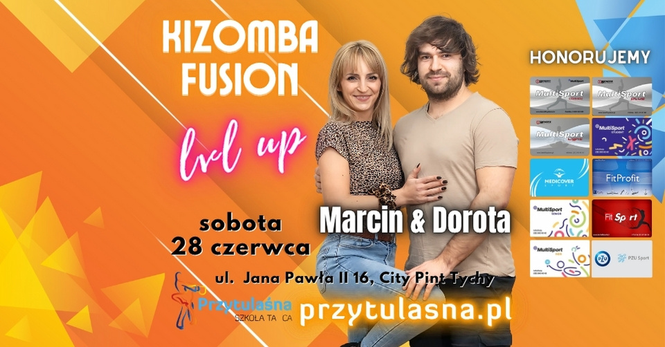 KIZOMBA FUSION lvl up z Marcinem & Dorotą - Zajęcia specjalne + Praktis