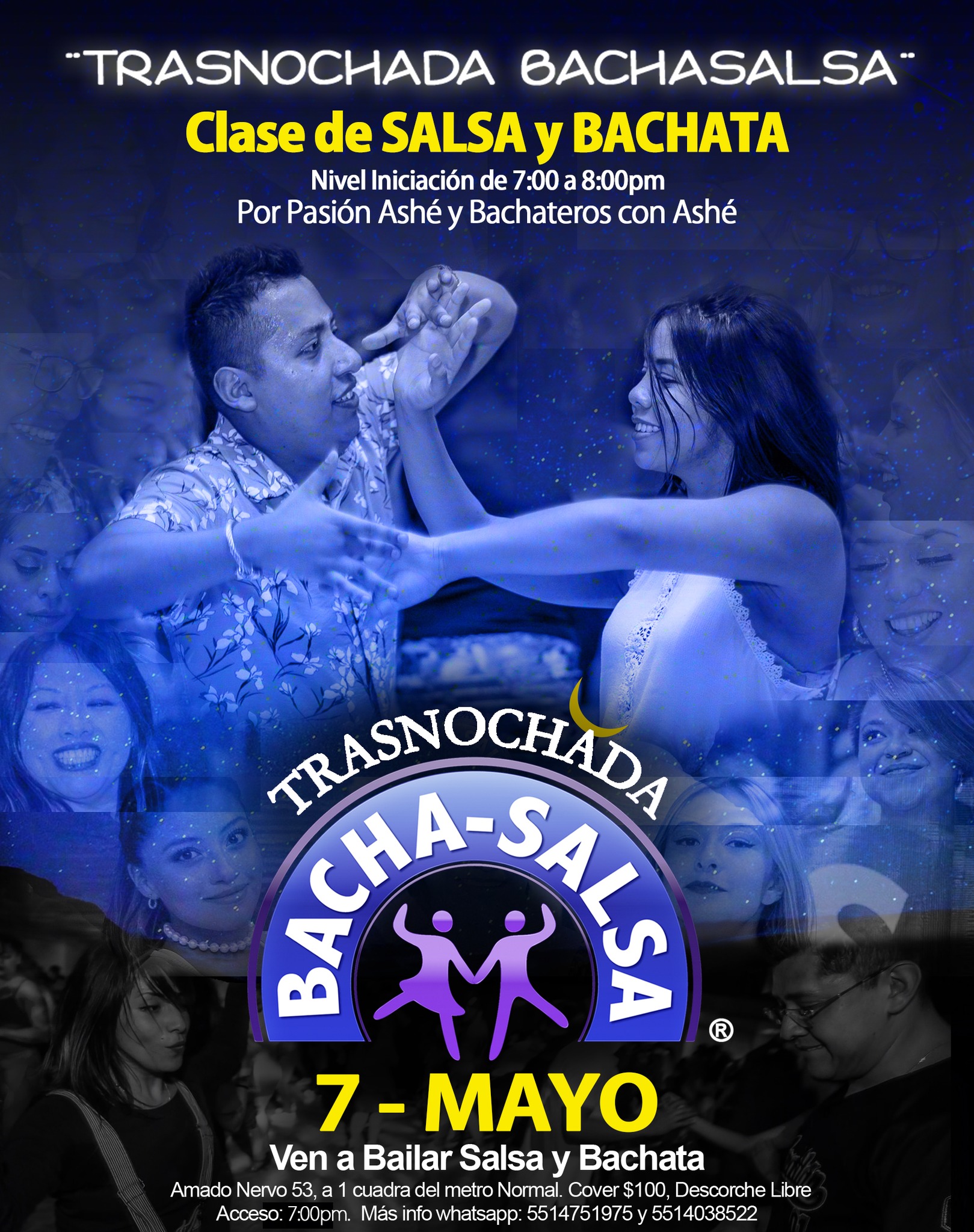 Trasnochada Bacha-Salsa - Sábado 7 de Mayo