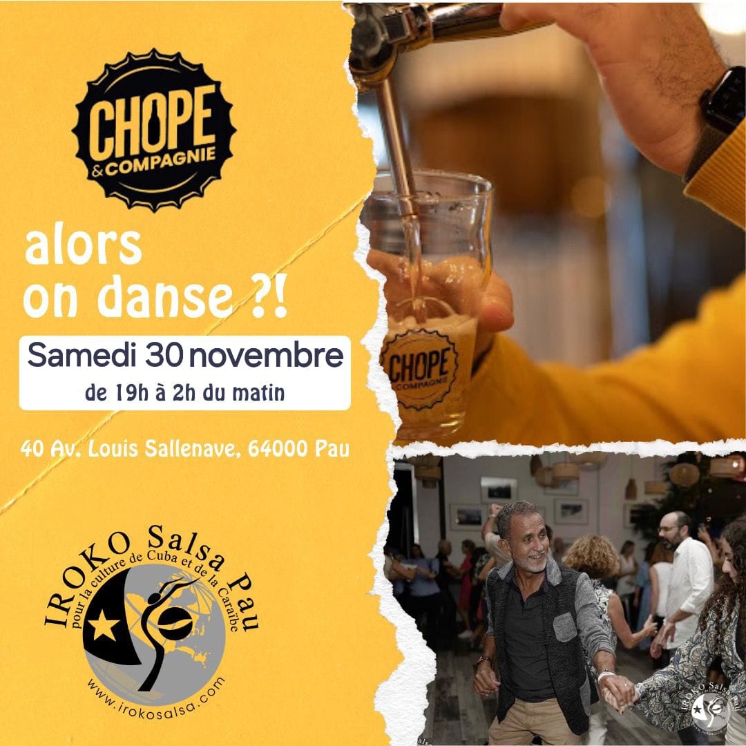 Soirée salsa au Chope avec Iroko