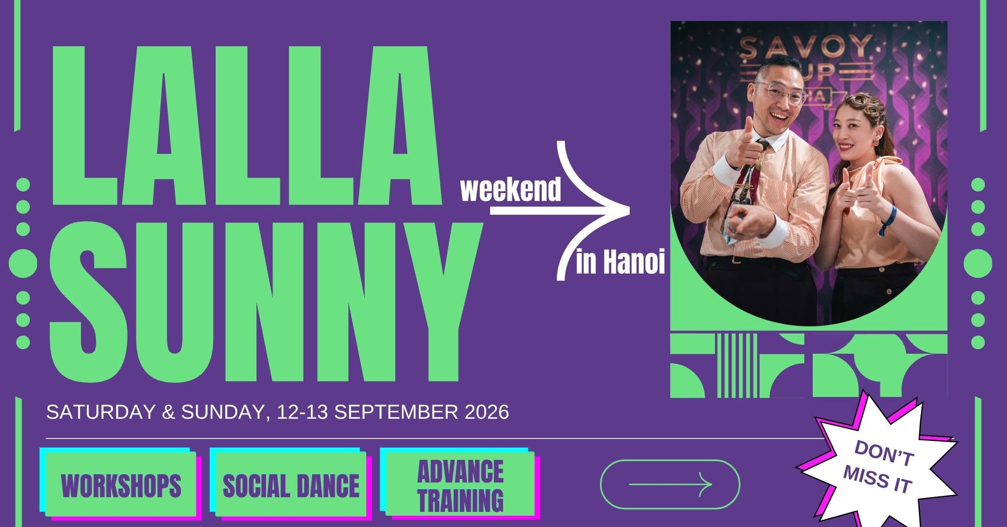 LALLA&SUNNY Weekend in Hanoi - Saturday & Sunday, 12-13 September 2026