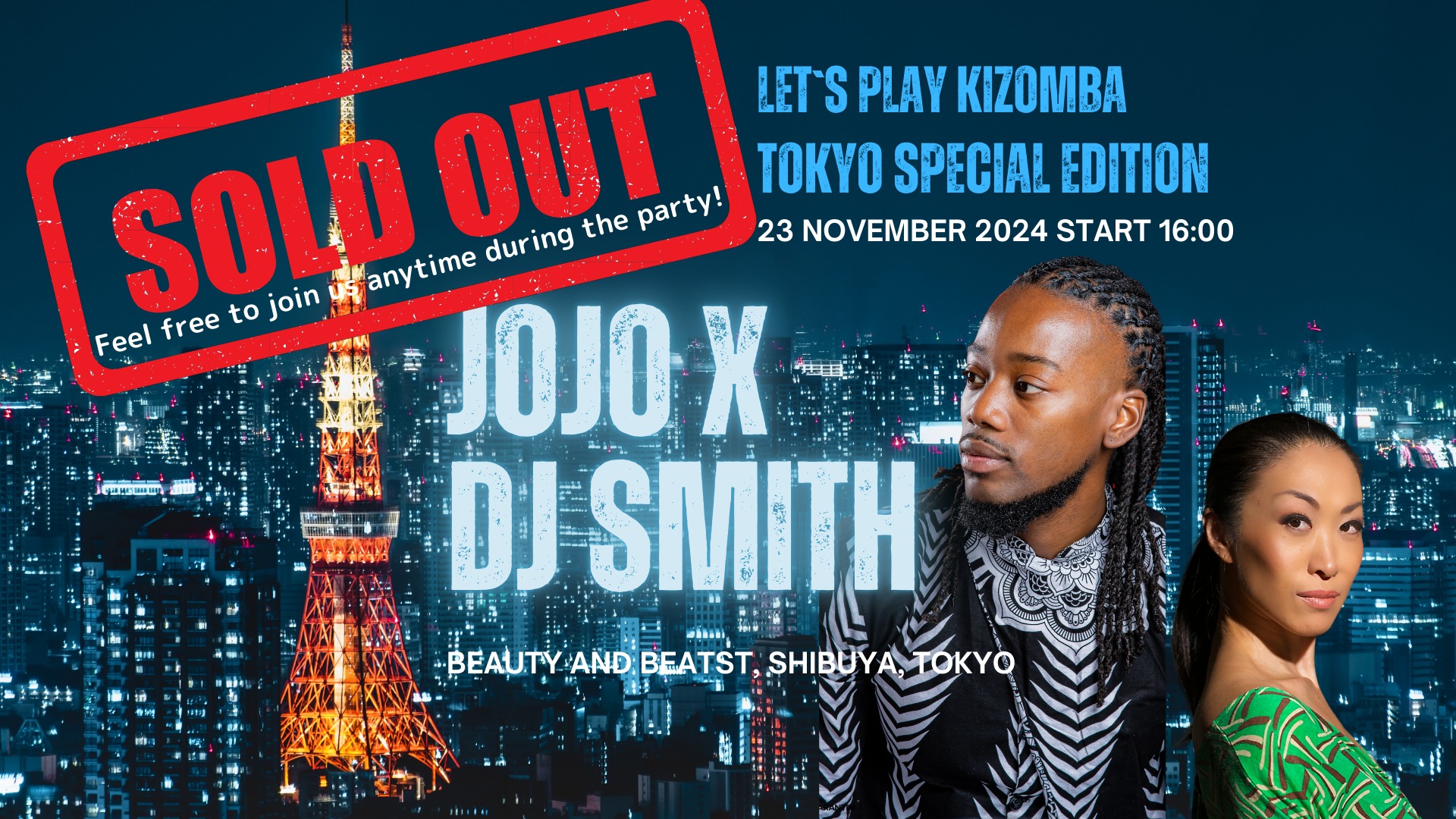 Let's Play Kizomba JOJO X DJ Smith Tokyo Special Edition