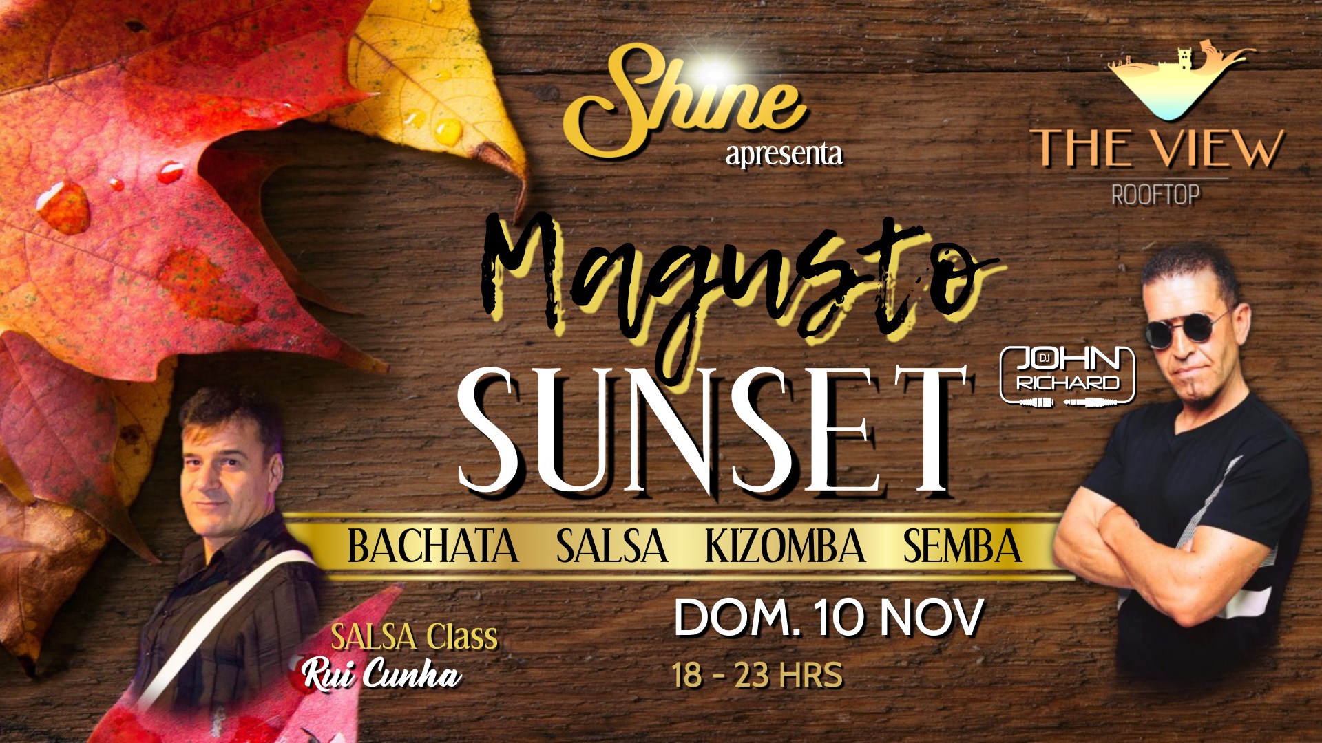 SHINE Magusto Sunset • DOM.10 Nov @The View Rooftop