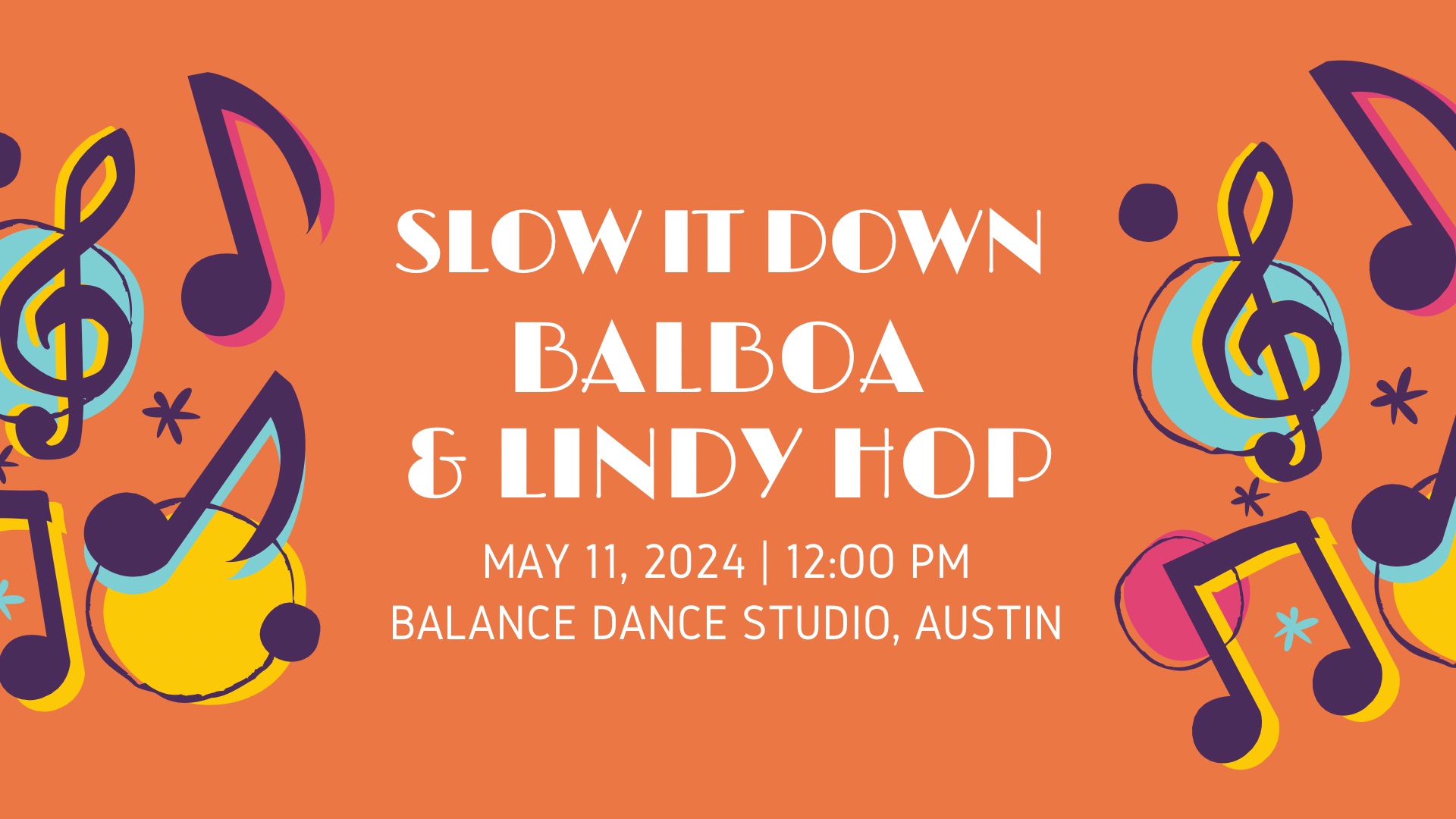 Slow It Down! Slow Balboa & Lindy Hop Workshops