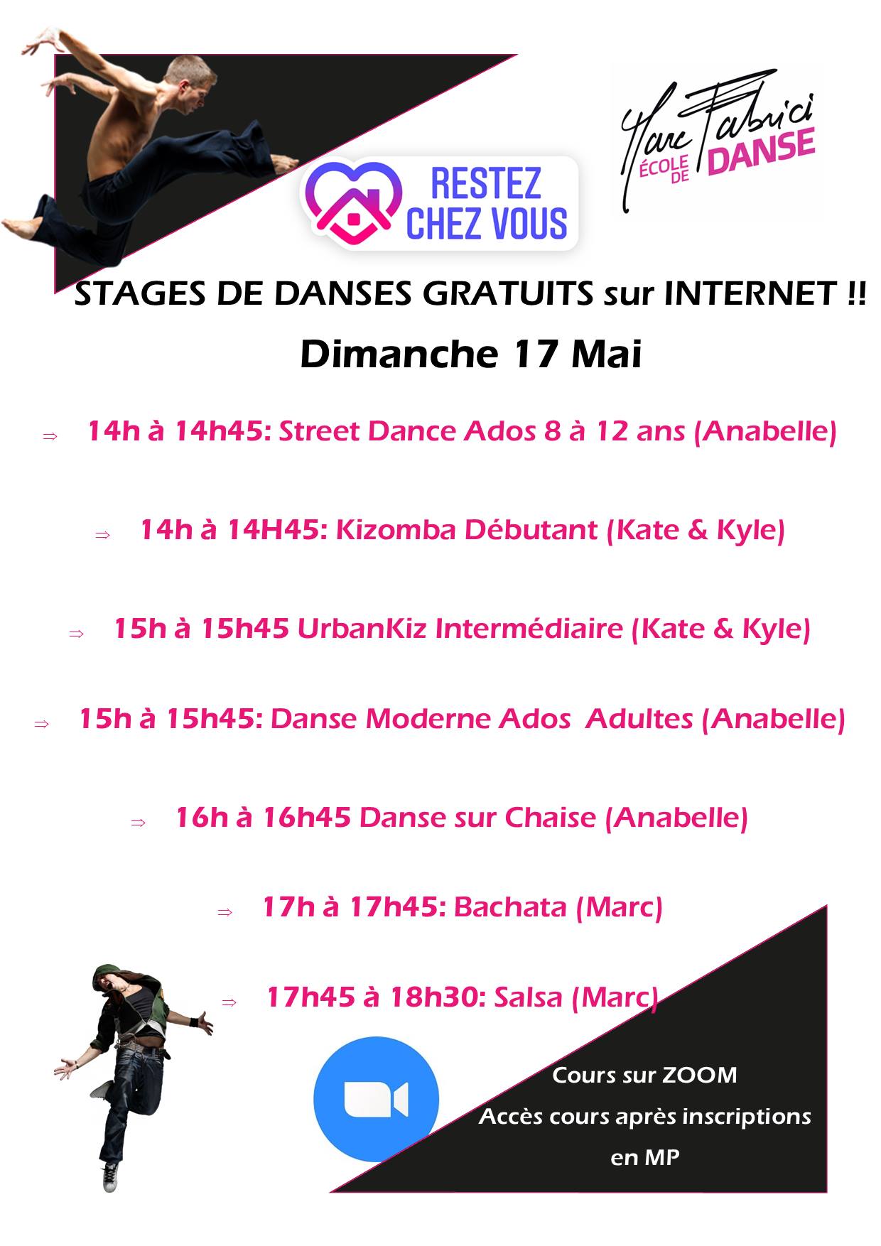 Stages de Danse Gratuits !