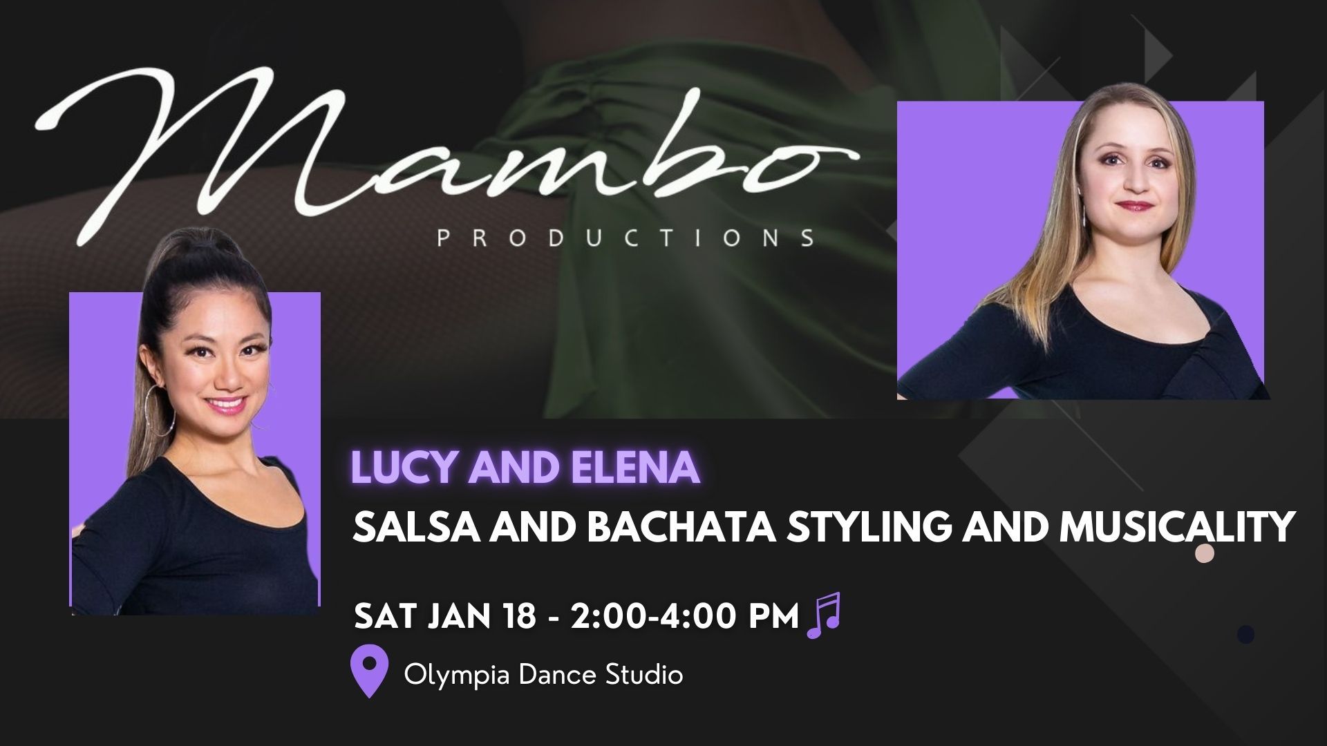 Lucy and Elena - Salsa and Bachata Styling and Musicality