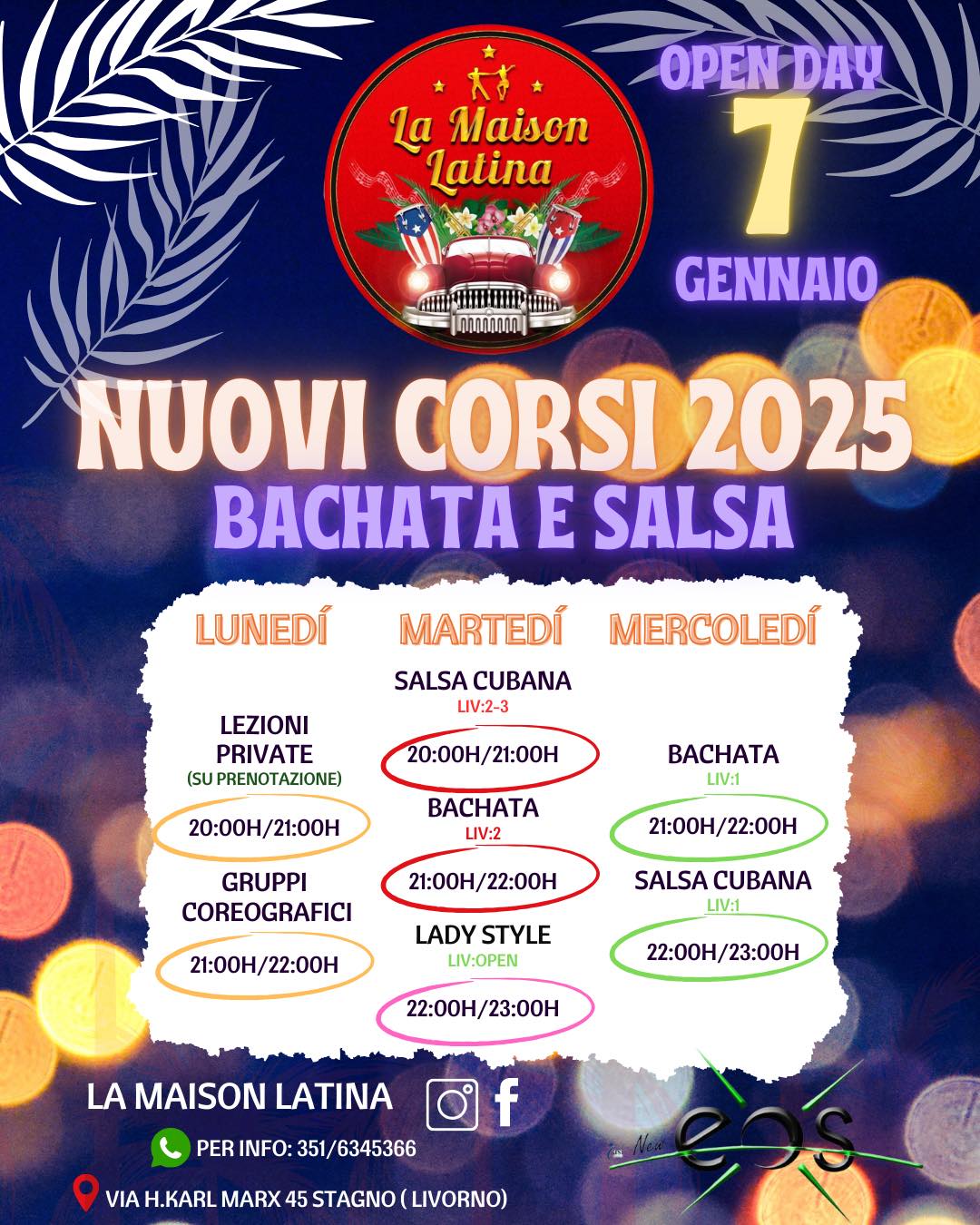 CORSI DI BACHATA E SALSA NUOVA STAGIONE 2025