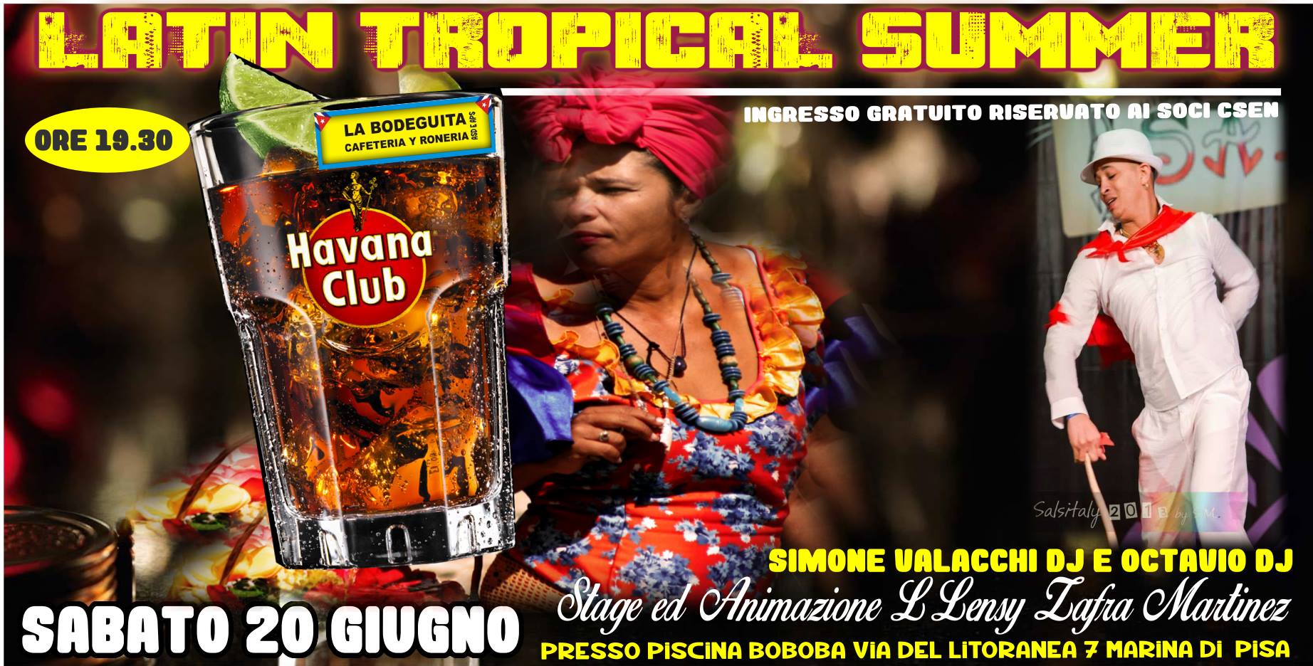 SABATO 20 GIUGNO★★ LATIN TROPICAL SUMMER★★