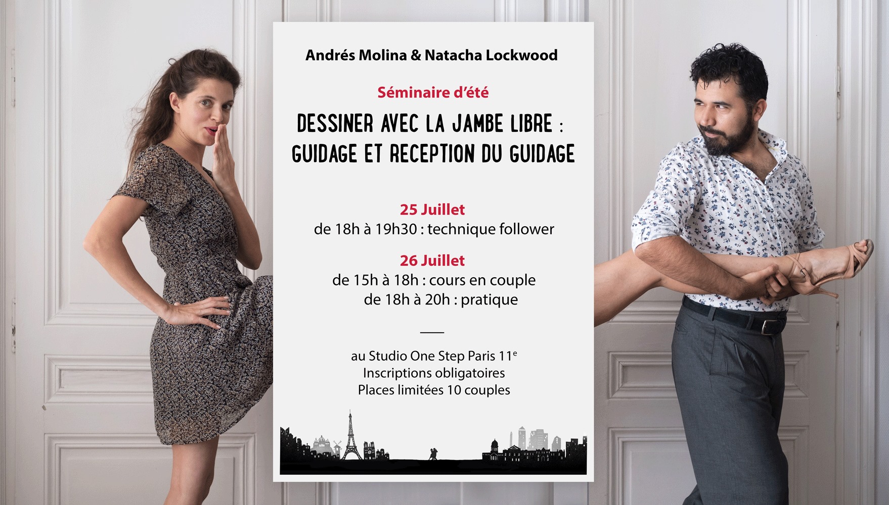 Séminaire d'été : Guidage de la jambe libre avec Andrés et Nana