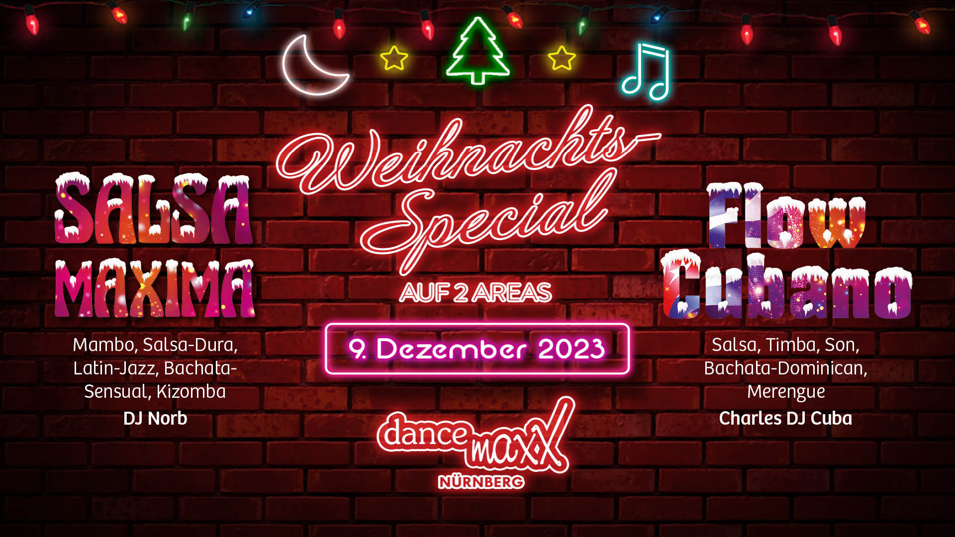 Weihnachtsfeier im dance maxX SALSA MAXIMA & FLOW CUBANO