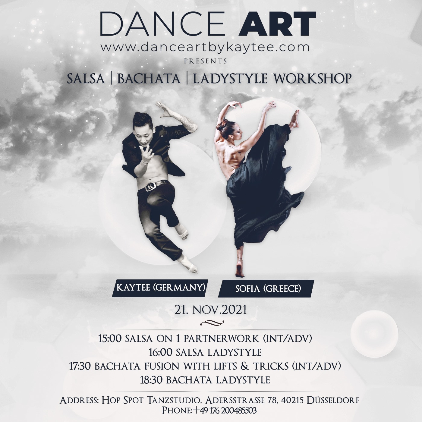 Intensive Salsa & Bachata Workshop with Sofia (Greece) & Kaytee (Germany)